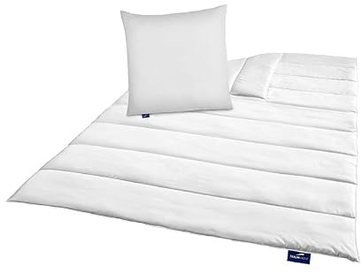 Traumnacht Green Bettenset 135x200 cm – Winterdecke + Kopfkissen 80x80 cm | Besonders warm & anschmiegsam | Ideal für kalte Nächte | Mikrofaser-Bezug | Pflegeleicht | Deutscher Qualitätsstandard