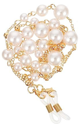 WATIIFUFU Brillen Lanyard Aus Kupfer Für Mädchen Brillenband Maskenkette Modische Brillenhalterung Für Damen Schüler Lehrer Medizinisches Personal