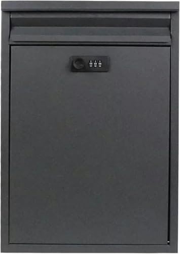 Boîte Aux Lettres Murale De Boîte Aux Lettres Extérieure Boîte Aux Lettres Murale Avec Verrouillage Combiné D'eau Résistante À L'acier Galvanisé Avec Grande Capacité Avec Serrure De Maison Et Portes