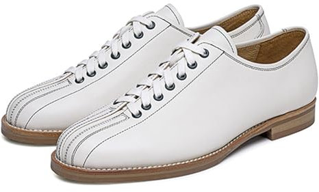 Viaoragiosa Men`S Bowling Shoe,Ladies Bowling Shoes,Indoor Bowling Shoes,Bowls Shoes For Men,Mens Lace Up Bowling Shoes,Wear-Resistant Leather Lace Up,For Right Or Left Handed Bowlers