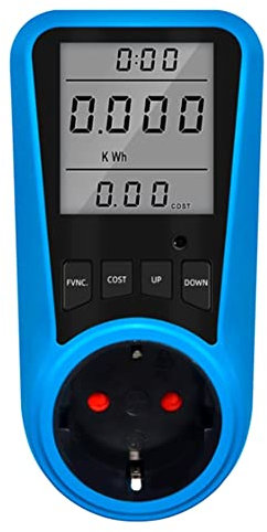 Puleuroy Socket Compteur de Courant Numérique Temps Watt Puissance Testeur D'Énergie Wattmètre - Prise UE