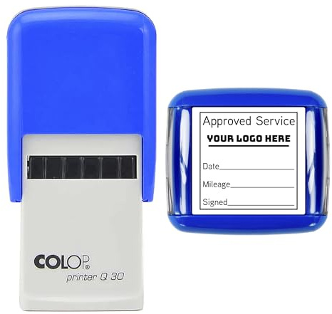 Custom Car Service Stamp – Upload Your Logo – Perfect for Garages, Maintenance Records, and Service Books (30mm x 30mm)