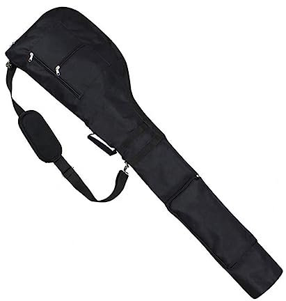 Toyvian Borsa Da Golf Club Fionda Borsa Da Viaggio Da Golf Leggero Spalla Cinghie Per Sacchi Porta Mazze in Nylon Porta Club All'aperto Nylon Nero