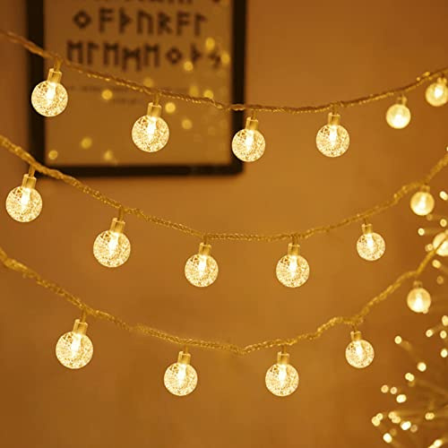 SAILUN Fairy Lights Outdoor, 30 m 240 LEDs Crystal Ball LED String Lights, 8 Modes Waterproof IP44, Fairy Lights for Garden, Patio, Yard, Parties, Christmas Decoration, Warm White