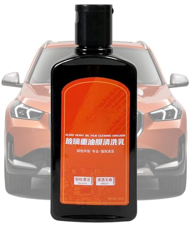 Removedor de película de para vidrios de automóviles: pasta limpiadora de 300 g, fuerte efecto desengrasante, elimina películas de, residuos de insectos, suciedad y manchas de lluvia, as