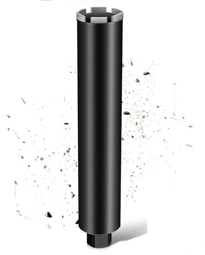 ⌀63mm Diamantbohrkrone | 1 ¼ UNC Aufnahme | 460mm | Kernbohrkrone für Kernbohrgeräte | 2200U/min | Kernbohrer Nass-/Trocken Bohrkrone für Beton Mauerwerk Stein Granit Stahlbeton