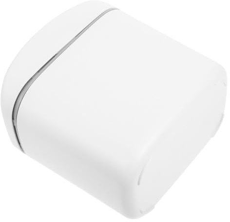 HOOWIFFY Petite Poubelle de Table Blanche avec Couvercle à Bascule, Poubelle de Bureau Compacte en Pp et Hips, Maison Bureau