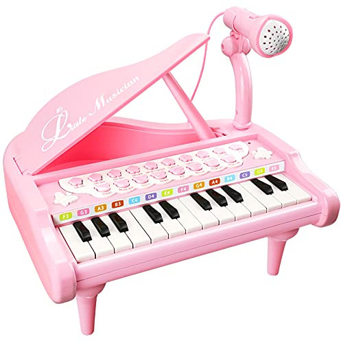 Love&Mini Kids Piano Keyboard for Baby – Musical Toy for Baby Boys Girls 3+ Years Old Birthday Gift with Microphone