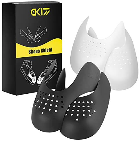 DK177 2 Paires Chaussures Pli Protecteur BoîTe à Orteils, Bouclier de Chaussure de Sport Anti Ride, EmpêCher Indentation de Pli de Chaussures de Baskets, pour Femme Français 35-40
