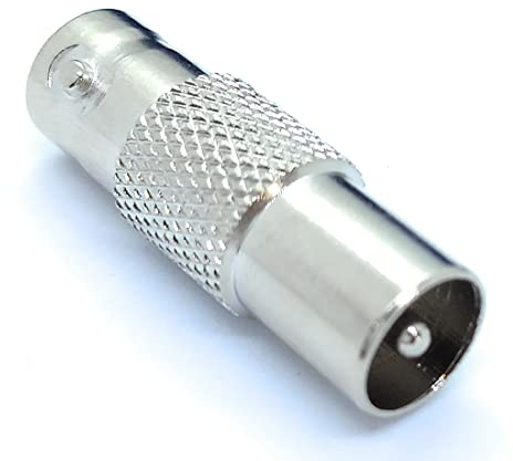 TV (RF) Male Plug to BNC Female Socket Cable Adapter Connector Coaxial