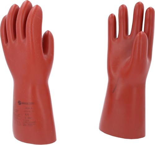 KS Tools 117.0097 Elektriker-Schutzhandschuh mit mechanischem- und Wärmeschutz | Größe 11 | Klasse 3 [26.500 V] | rot
