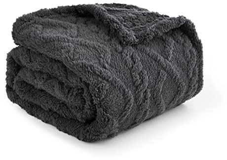 MIULEE Hundedecke 70x100 cm Kuscheldecke Hunde Weiche Decken Katzen Fleecedecke Waschbare Schlafunterlage Geeignet für Hunde, Katzen, Meerschweinchen und andere Tiere Dunkelgrau