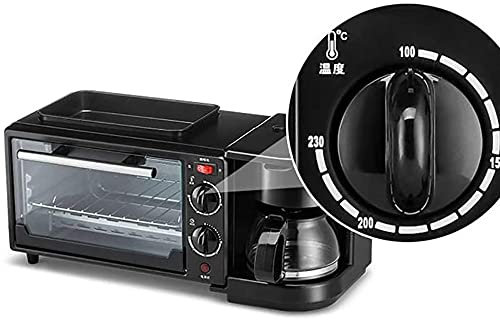 Electric Oven Mini With Hob Electric Mini Oven Small Electric Oven Portable Mini Electric Oven Home Multi-Function Three-In-One Breakfast Machine 9L Mini Ovens Useful