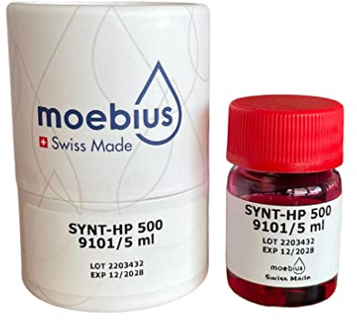 Moebius Synt-HP 500 9101 Special Synthetic red Watch Oil 5 ml for Mechanical Movements