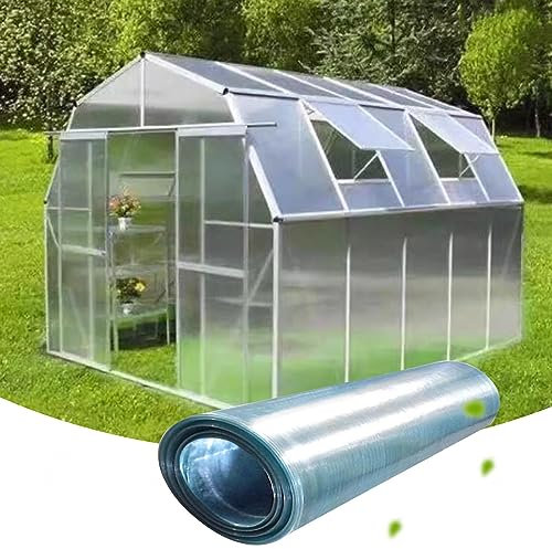 KOOEIN Polycarbonat-Dachplatten, 1mm Kunststoff-Gewächshausplatten, Glasfaserplatten, Klar Tageslichtplatten Stegplatten für Ersatzplatten, Frühbeet Verkleidungen, Vordächer, Freien,W×L-0.8x3m