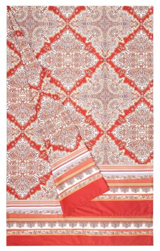 Bassetti MARECHIARO Foulard aus 100% Baumwolle in der Farbe Rosso R1, Maße: 180x270 cm - 9330049