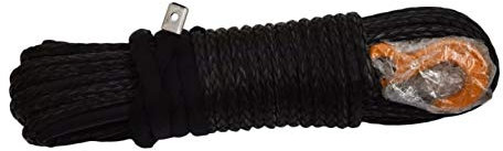 BomDog Abschleppseil, Schwarzes 10 Mm X 30 M Synthetisches Windenseil, Atv-Windenkabel, Seil Für Atv-Winde, Atv-Windenleine, Abschleppseilauto Mit Windenseil