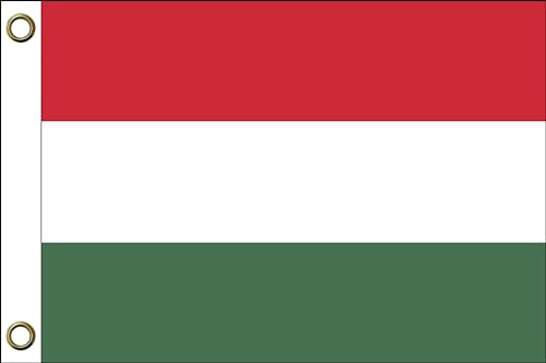 Ungarn Flagge Fahnen | 150 cm x 90 cm / 90 x 150 cm | Wetterfest & Langlebig | Polyester mit zwei Ösen