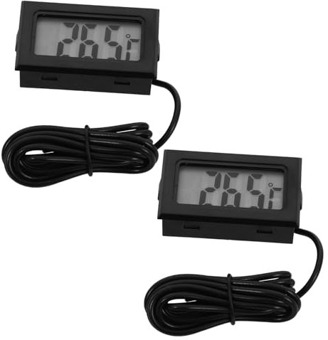 iplusmile 2 Stück Digitales Kleiner Thermometer Präzises Temperaturthermometer Aus Kunststoff Für Aquarium Kühlschrank Und Innenräume Kompakt Für Temperaturkontrolle