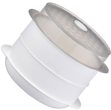 PHENOFICE Vaporera De Doble Capa Para Microondas Alta Temperatura Redonda Vaporera De Cocina