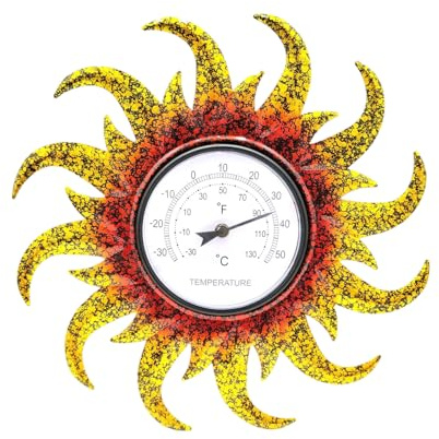 Innen Und Außenthermometer Dekoratives Wandthermometer Wand Oder Deko Keine Batterie Erforderlich Zum Aufhängen