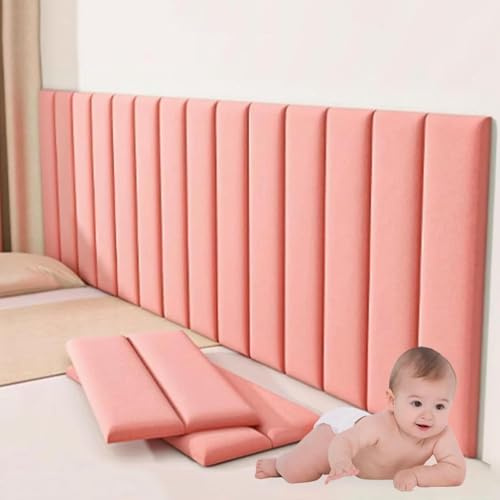 WWERTYY Acolchado de Pared Grueso para Sala de Juegos, Dormitorio y Tatami, Paneles de Pared tapizados Acolchados para niños, cojín de Pared de cabecera de Franela Suave, Autoadhesivo para
