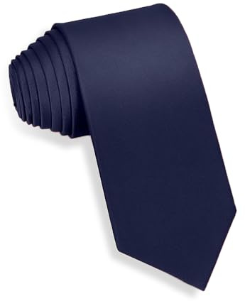 HZYUEKUN Neckties Solid Pure Color Formal Classic Solid Men's Satin Tie for Wedding, Business, Events, Office Casual & Formal Wear Accessories