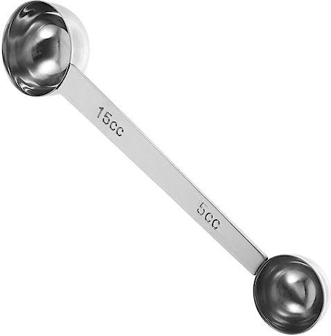 Holibanna Cuchara Medidora De Café De Acero Inoxidable Cuchara De Dos Cabezas Utensilio De Cocina Para Uso Doméstico Para Medir Café Té y Leche Polvo