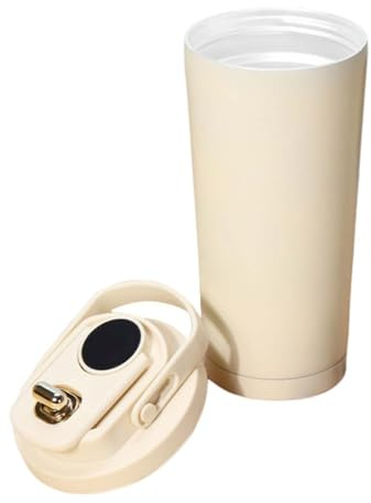 Borraccia da caffè da 510 ml, con manico, rivestimento in ceramica, portatile, a prova di perdite, per viaggi, bambini, ciclismo