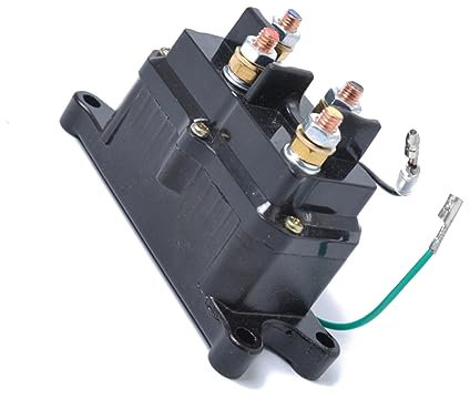 Healifty 12v Contacteur De Treuil Électrique Pour Atv Utv Remplacement Solénoïde De Treuil Pour Camion Et Bateau Facile à Installer