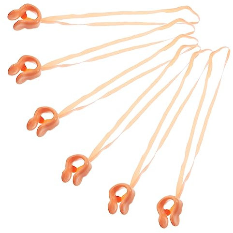 VICASKY 6stücke Teiliges Nasenklammern Aus Weichem Silikon Mit Elastischem Band Wasserdichter Nasenschutz Für Schwimmen Geeignet Für Junge Mädchen Und Erwachsene Komfortabel Gepolstert Und