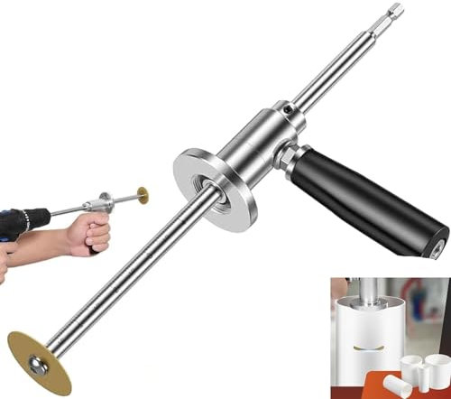 Machine de découpe de tubes intérieurs en PVC avec meulage au diamant Machine de découpe de tubes intérieurs en PVC avec meule diamantée et poignée, outil de découpe en PVC en acier inoxydable avec éc