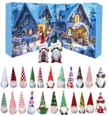 Wichtel Adventskalender 2025, WeihnachtszwergAdventskalender 2025 Mit 24 WichtelPlüschspielzeug, Handgemachter Plüsch-Weihnachts-Countdown, Sammelfiguren