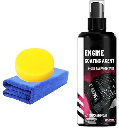 Vmiorzq Kit Pulitore Vano Motore | Detergente Motore Ad Alta Resistenza 100ml | Agente Pulente per Esterni Autocarro Parte Meccanica | Auto Moto Casa