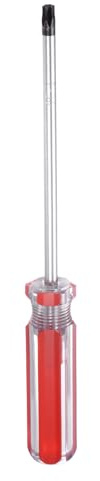 QUARKZMAN Cacciavite Torx aimanté Asta 6x125mm T30 Testa A Stella 6 Punti In Acciaio Con Impugnatura Antiscivolo Per Riparazioni E Miglioramenti Elettrodomestici Rosso