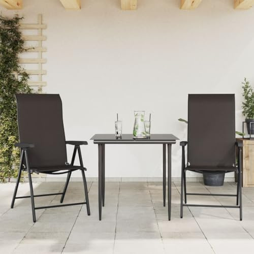 KTHLBRH Klappstuhl aus synthetischem PE-Rattan, für den Außenbereich, mit verstellbarer Höhe und Armlehnen, langlebiges und wetterfestes Material, bequemer Gartenstuhl oder Terrassenstuhl