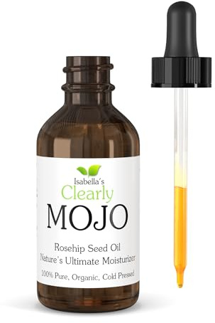 Clearly MOJO, Olio di Rosa Mosqueta Biologico. Idratante Naturale Puro, Estratto a Freddo per Viso, Capelli, Corpo e Unghie. Olio Viso per Tutti i Tipi di Pelle