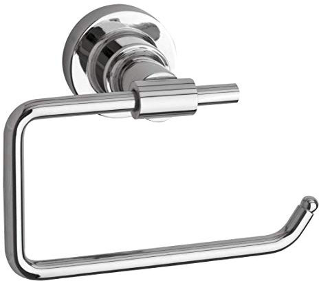 Portarrollos para papel higiénico tesa Luup, metal cromado, autoadhesivo, tecnología adhesiva de montaje, 105 x 140 x 75 mm