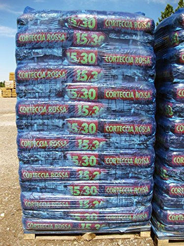 Corteccia di larice rossa portoghese 5/15 mm (pallet da 42 sacchi da 60 lt)