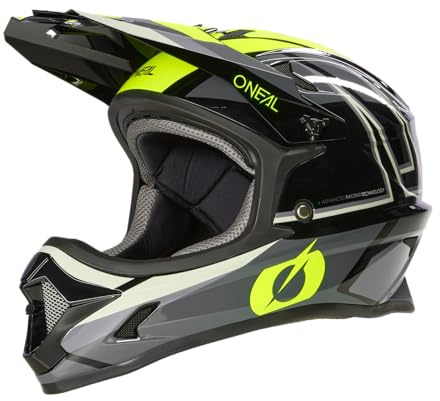 O'NEAL | mountainbikehjälm | barn | MTB downhill | ABS-skal, ventilationsöppningar för optimal ventilation och kylning, robust ABS | Sonus Youth hjälm split V.23 | svart neongul | M