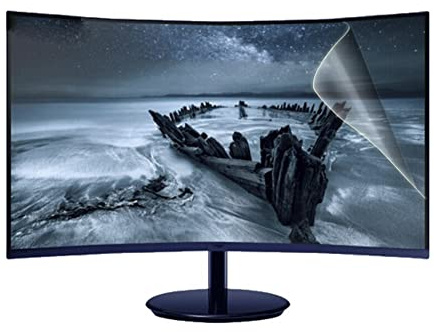 AIZYR Frosted Curved Screen Protector Anti Blue Light Anti Glare Monitor Film for 75-85 inch TV, Guard Against Radiation, Eye Protection and Help You Sleep Better,82inch 1831x1049mm