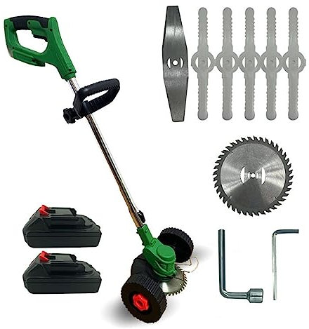 24 V 2000 mAh Mini Home Hand Held Leggero Garden Tool Elettrico Erba Taglio Tagliaerba (colore : 2 Batteria, Dimensioni: E)