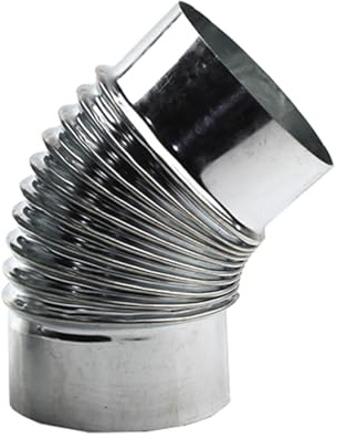 Ofen-Rauchrohr-Winkel 45°-Schornstein-Auspuffrohr, 150mm/160mm Verzinktes Schornstein-Rauchadapterrohr, Ofenrohr-Winkel, Hitzebeständiges Rauchrohr, Warmwasserbereiter-Auspuffrohr ( Size : 150mm )