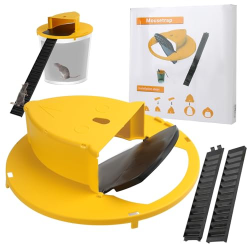 WDBO Gelber Fassdeckel,5 Gallon Eimer Kompatibel Hochwertiges Umweltfreundliches Material für Indoor-Küche Hausgarten mit automatischem Deckel, mit Neigung, automatischer Reset(Enthält keinen Eimer)