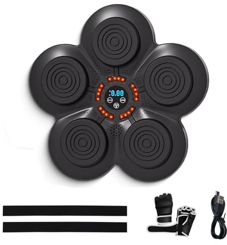 GothicBride Music Boxing Machine One Punch Musik Boxen Wandmontage Boxmaschine mit Musik Wall Boxing Trainingsgeräte mit Handschuh für Erwachsene Kinder Unterstützt Bluetooth