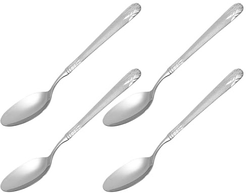 Alipis 4pièces Cuillère Acier Inoxydable Pour Dessert Déjeuner Service De Table Pour Plats Occidentains Facile à Nettoyer