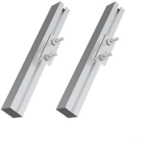 2 Packungen Solarmodul-Halterungs-Set, Solarzellen-Führungsschiene, Länge 350 mm, Solarmodul-Zubehör 40 x 40 mm