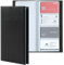 Visitenkartenmappe Visitenkarten Aufbewahrung PU-Leder Visitenkartenetui Visitenkarten Etui für Damen und Herren visitenkartenbox Bietet Platz für 400 Visitenkarten Visitenkarten-Etuis(schwarz)