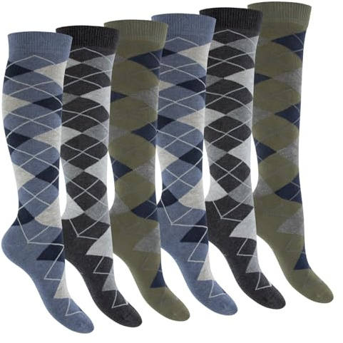 Footstar Lot de 6 paires de chaussettes à rayures pour femme
