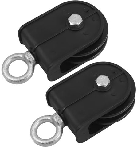 CHILDWEET 2stücke Teiliges Kabel Umlenkrollen Leise Schwenkbare Flaschenzug Seilrolle Tragkraft Schwere Fitnesspulley Für Diy Fitnessgeräte Kompatibel Mit Trainingsgeräten Einfache Montage